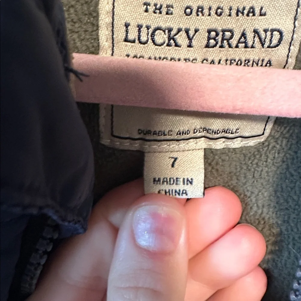 Lucky Brand Dark Blue Quilted Boys Coat Size 7
